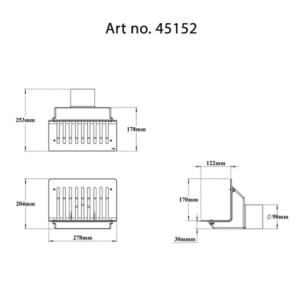 Side Wall Parapet Scupper Drain
