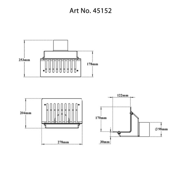 Side Wall Parapet Scupper Drain