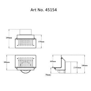 Side Wall Parapet Scupper Drain