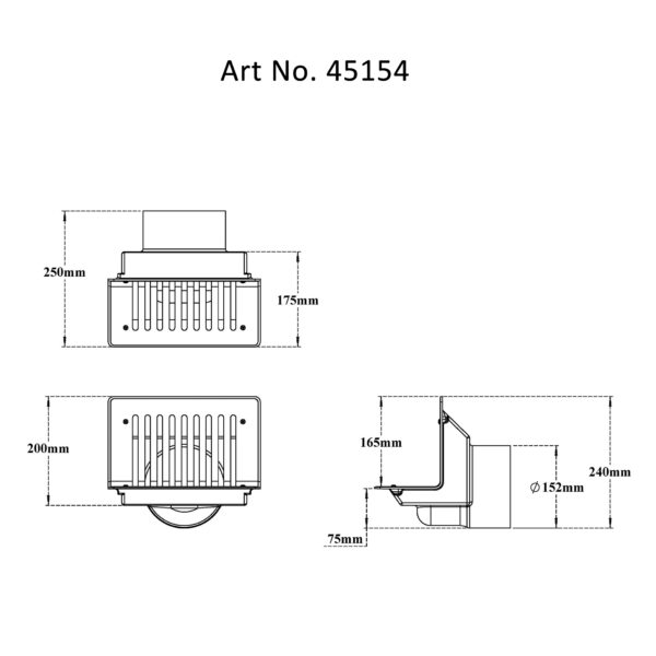 Side Wall Parapet Scupper Drain