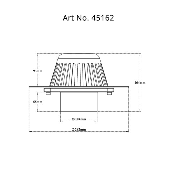 Roof Dome Shape Drain