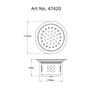 Cockroach Trap Round Stainless Steel