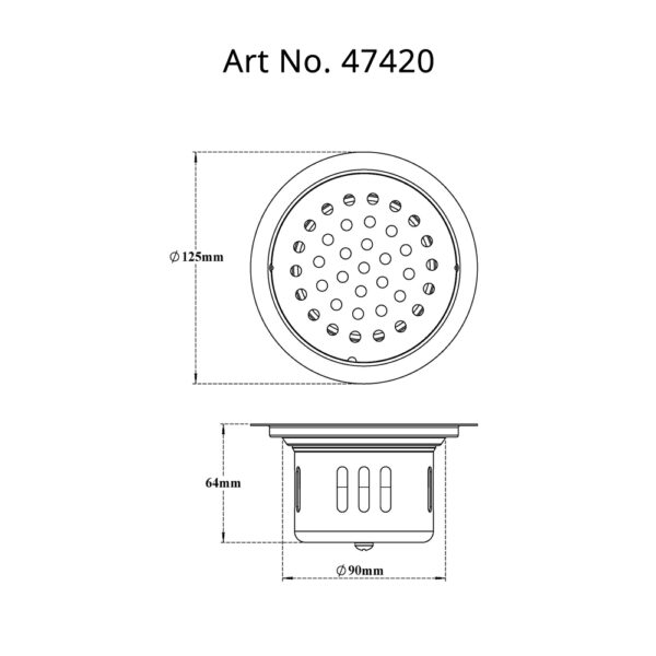 Cockroach Trap Round Stainless Steel