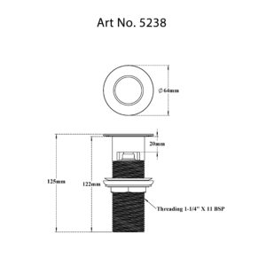 Waste Coupling Pop down