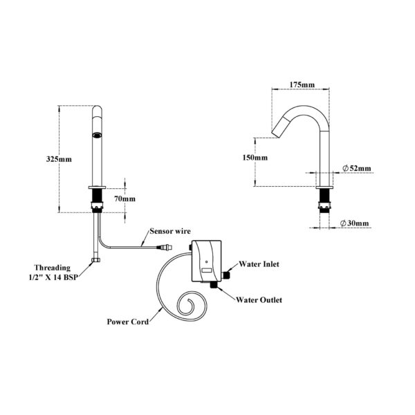 Sensor Tap Deck Mounted