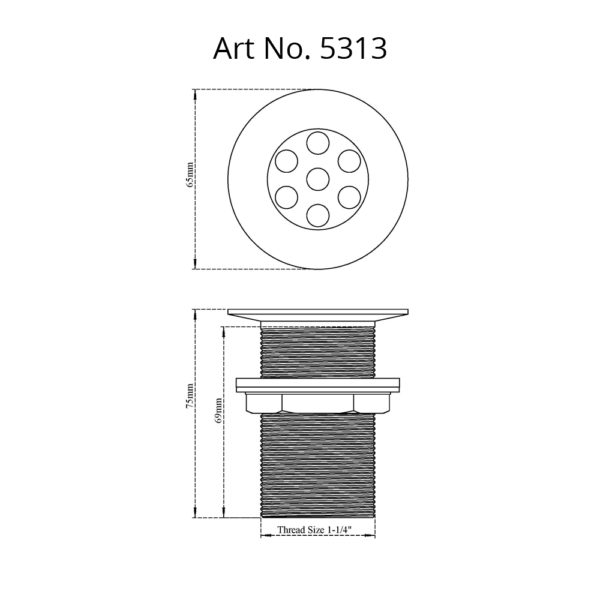 Waste Coupling Ocular (Regular)