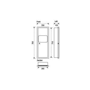 Dispenser & Dustbin for Paper Towel