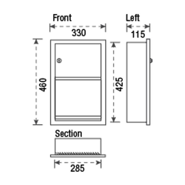 Dispenser in Box for Paper Towel