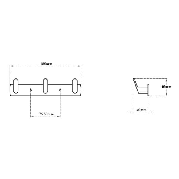 Robe Hook-Triple