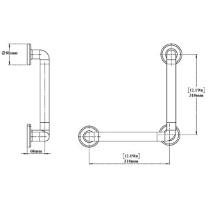 Grab Bar-90°