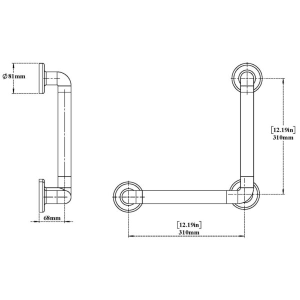 Grab Bar-90°