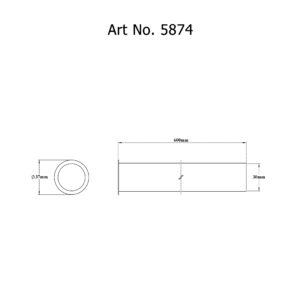 Pipe For Bottle Trap-Regular