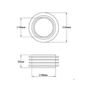 Bush for 40mm Outlet pipes