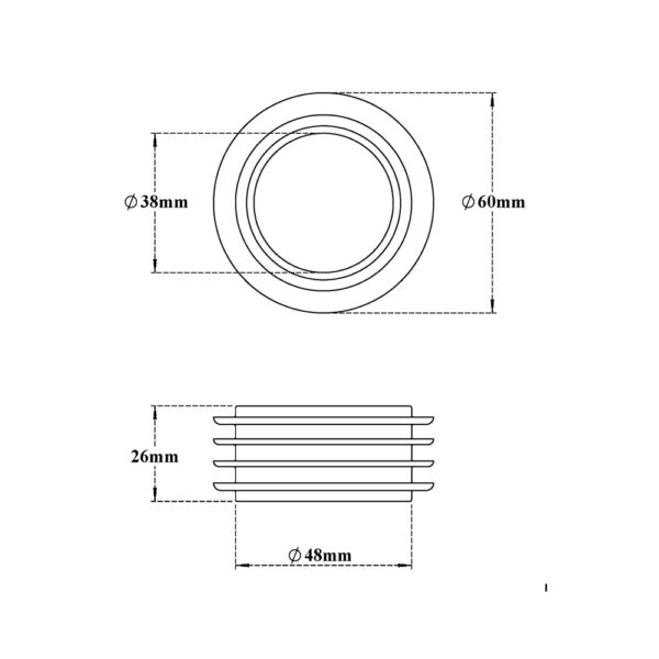 Bush for 40mm Outlet pipes