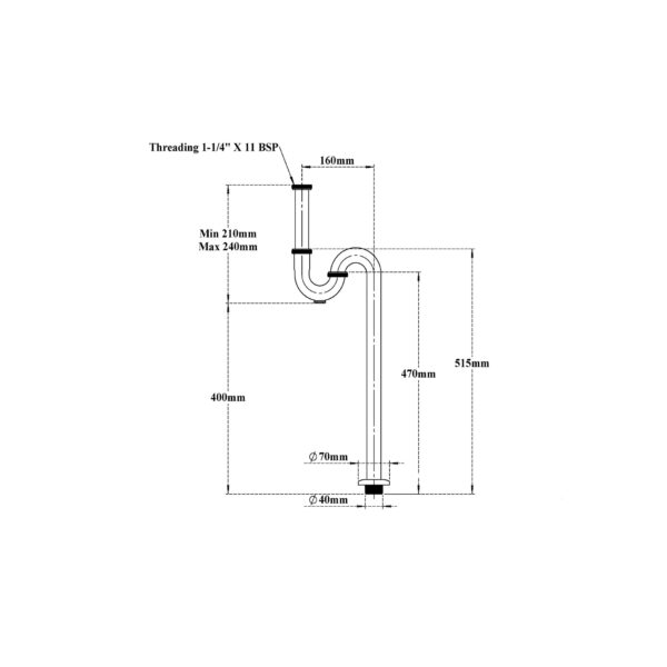 S Trap Floor (Ground) Outlet