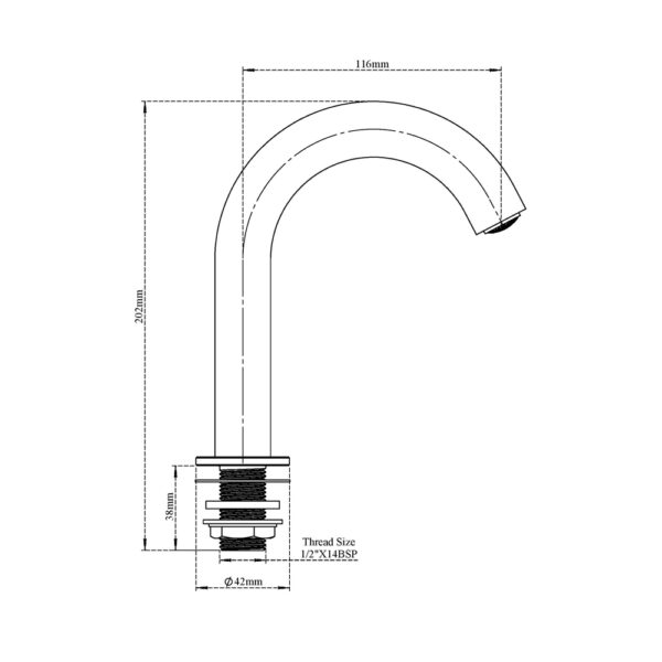 Foot (Pedal) Operated Tap,Hose & Spout