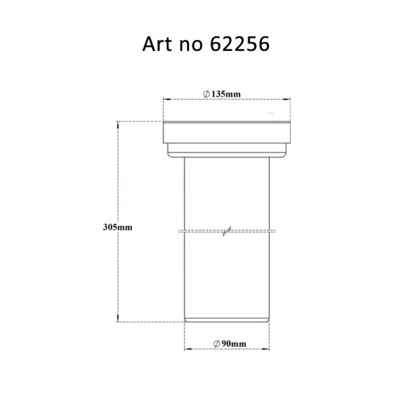 WC Wall Hung Connector – Straight