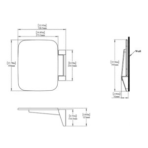 Chair/Stool Foldable (Wall Mounted)