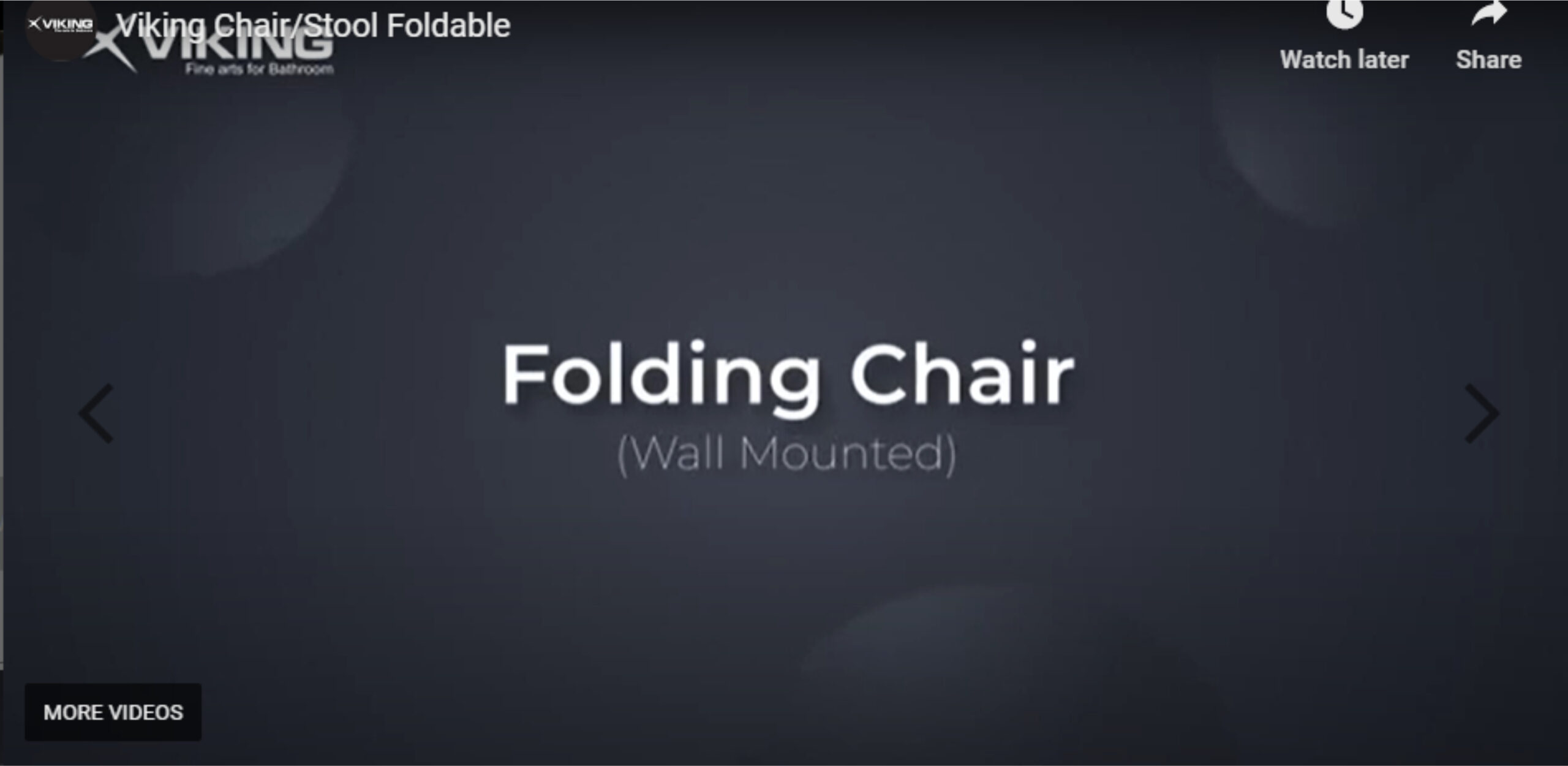 Foldable Chair Installation Video