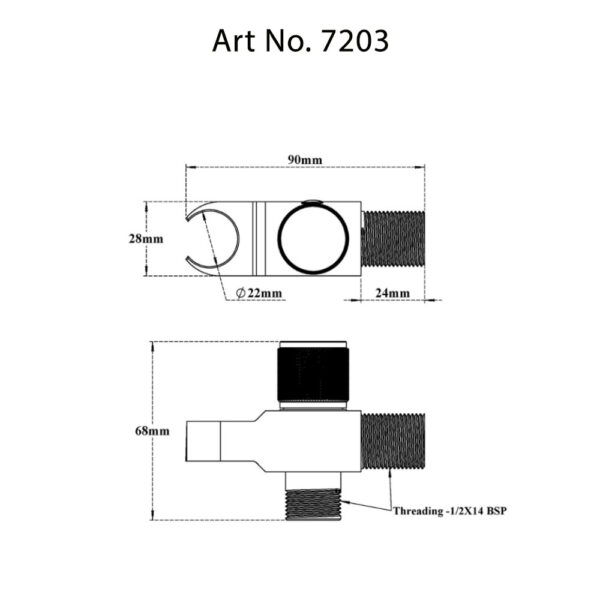Angle Valve with Hook for Health Faucet