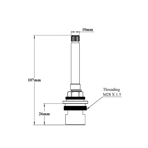 Concealed Long Spindle