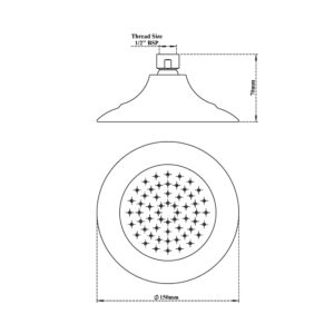 Shower – Umbrella Single Flow