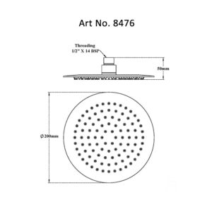 Rain Shower-Round