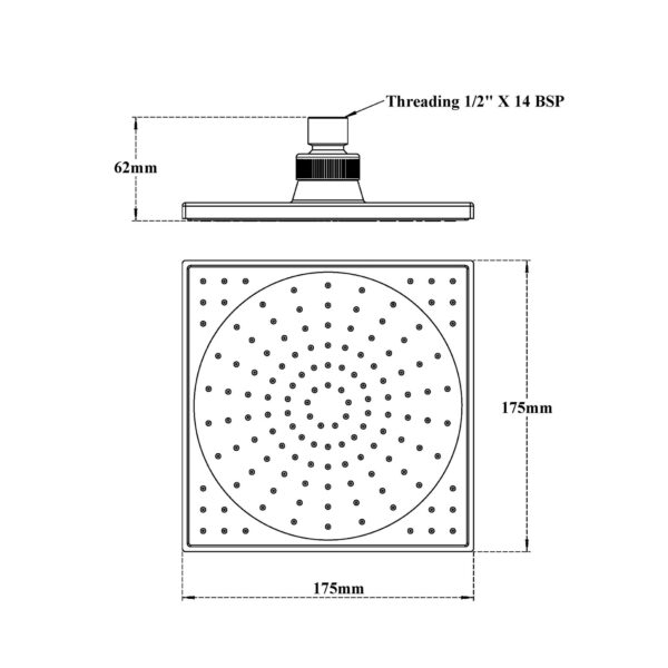 Rain Shower-Square