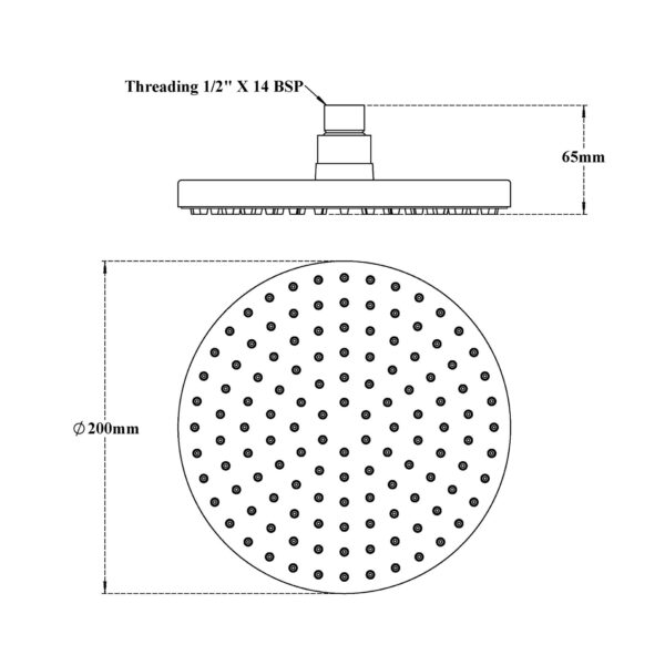 Rain Shower-Round