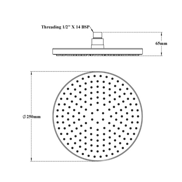 Rain Shower-Round