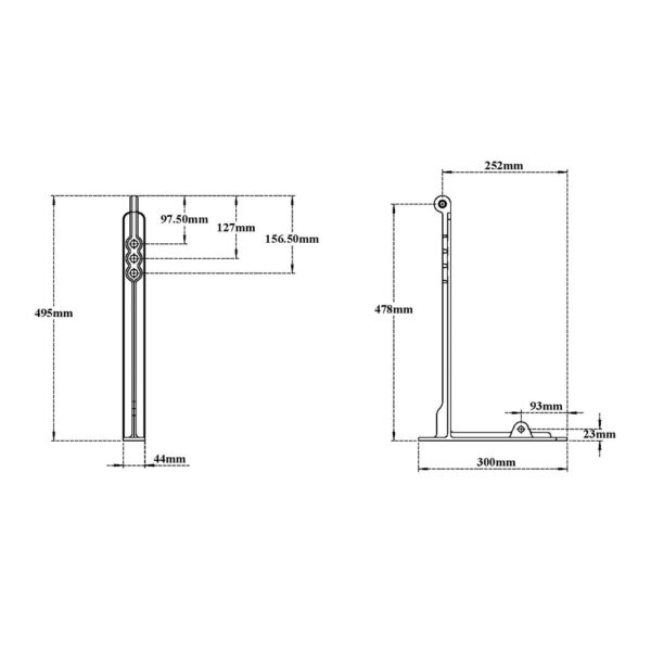 Wall Hung Chair Bracket