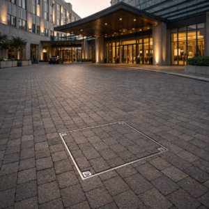 Manhole Cover-Tile Marble Insert