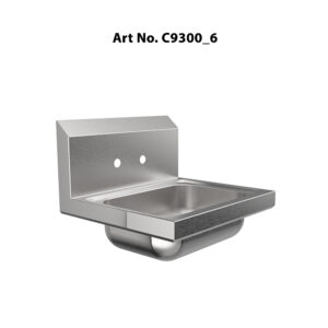 Wall Mount Commercial Kitchen Sink  Single/ Double  Hole