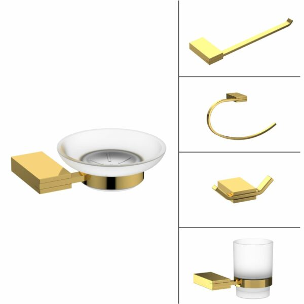 French Gold Bath Accessories