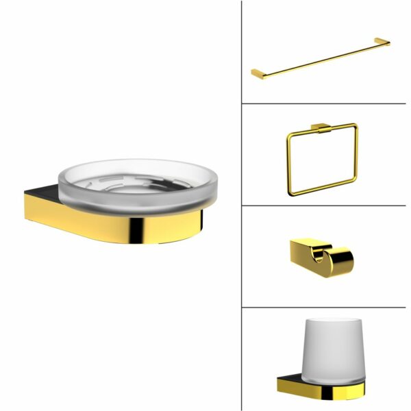 Gold Bath Accessories