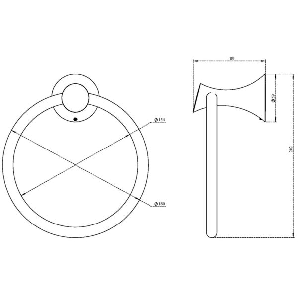 Towel Ring Round-Pawn