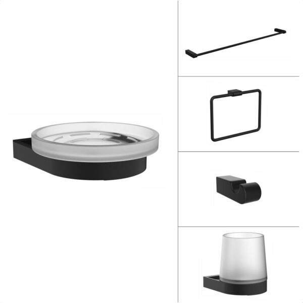 Black Bath Accessories