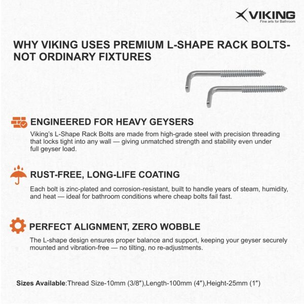 L Shape Rack Bolt (Geyser)